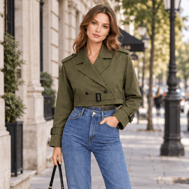 Trench Court Femme Style Trench Classique