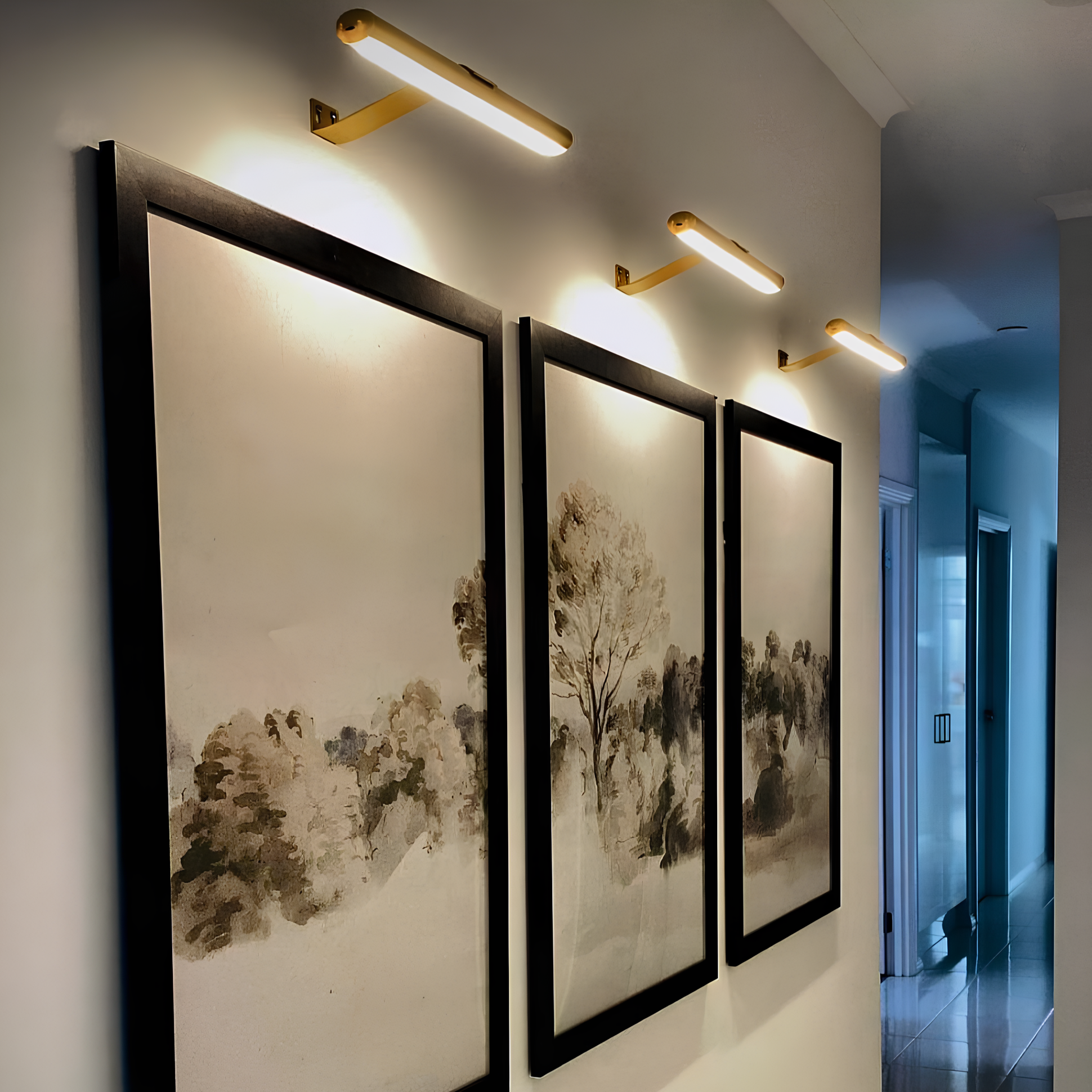 Applique murale sans fil – Aluminium, style moderne avec LED à intensité variable pour la décoration ou le salon