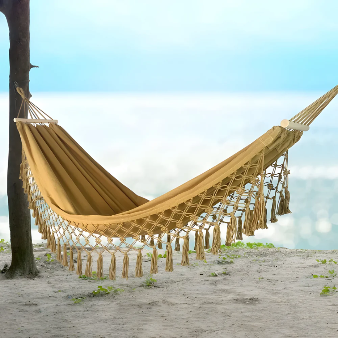Hammock – Cotton blend, bohemian style for the garden or balcony