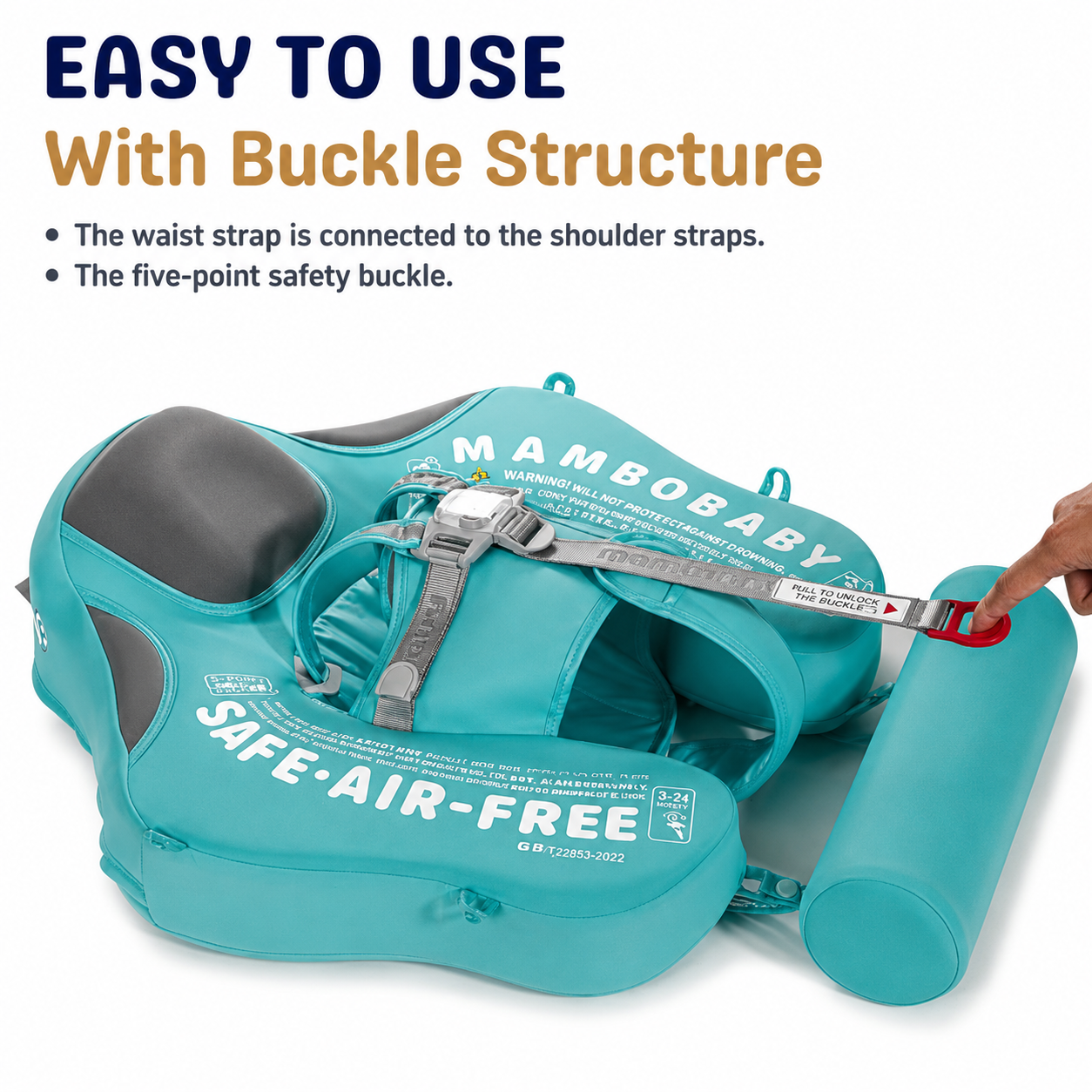 Baby Floatation Belt – Foam Material with Removable UV Canopy for Safe Use in the Bathtub or Pool