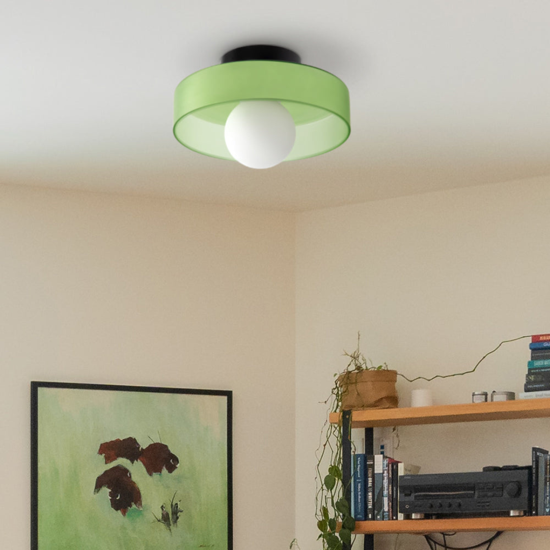 Modern LED Ceiling Light – Glass, Dimmable Lighting for the Living Room, Bedroom, or Office