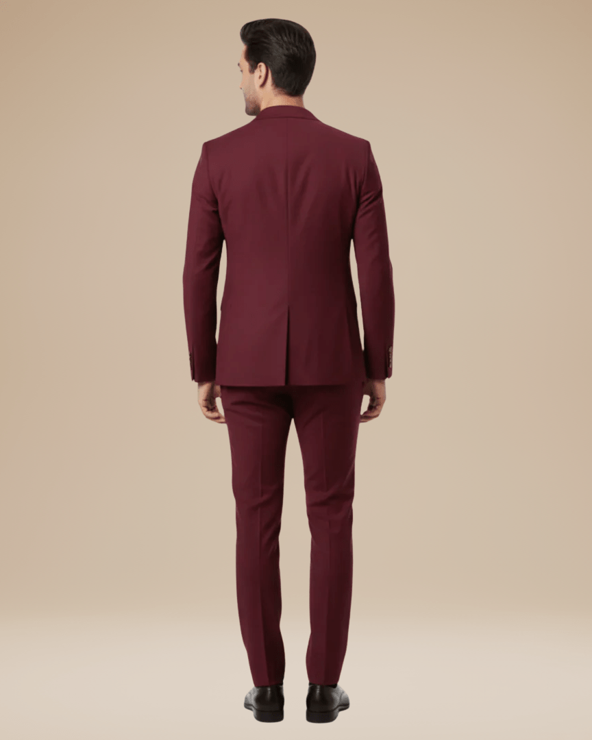 Costume Homme Deux Pièces Coupe Ajustée Tissu Stretch