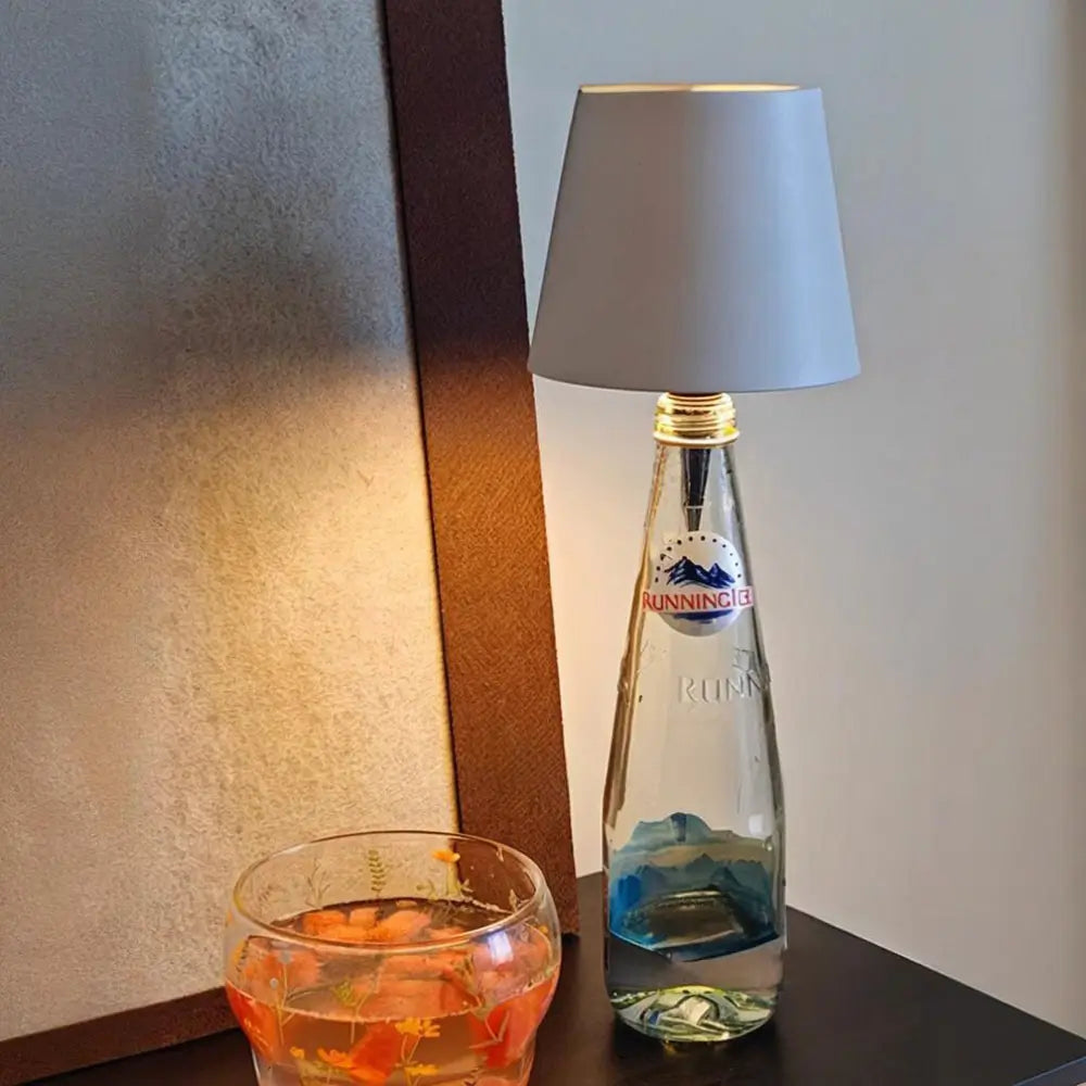 Glazen lamp – Oplaadbaar via USB, instelbare helderheid en kleur voor een creatieve interieurdecoratie