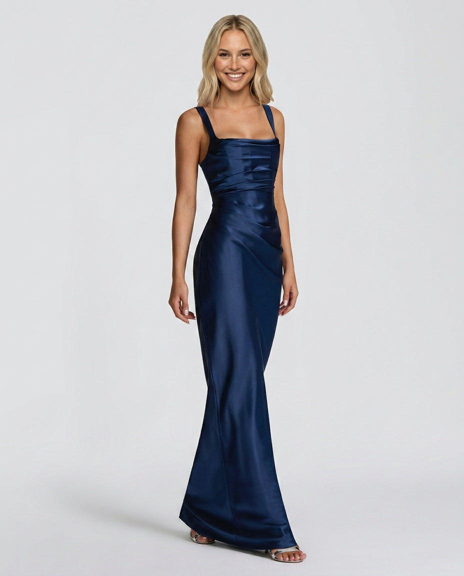 Robe Longue à Sequins Sans Manches - Robe de Soirée Maxi