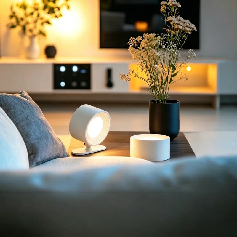 Lampe Murale Sans Fil Rechargeable à LED 360° Magnétique