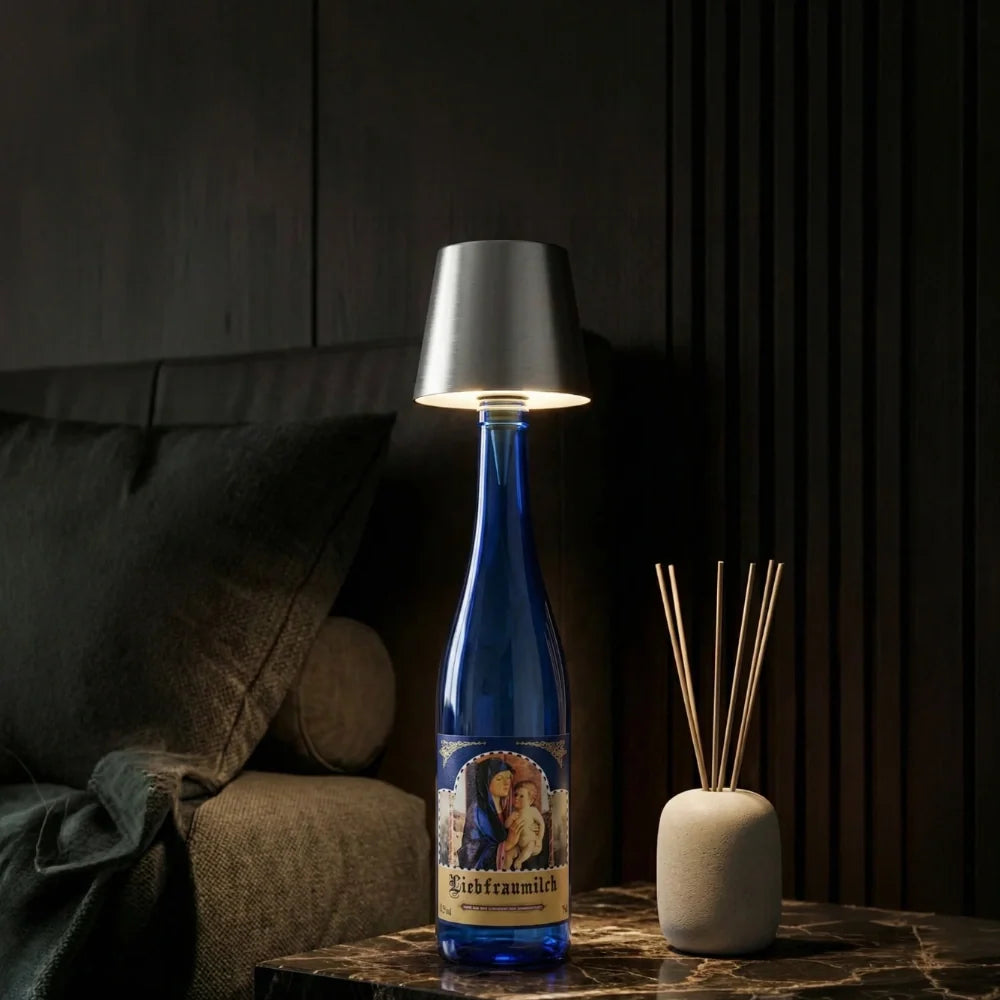 Lampe Sans Fil Rechargeable pour Bouteille - Éclairage LED 3 Tons