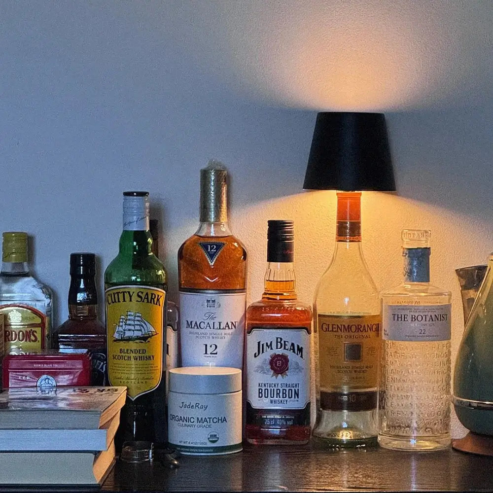 Glazen lamp – Oplaadbaar via USB, instelbare helderheid en kleur voor een creatieve interieurdecoratie