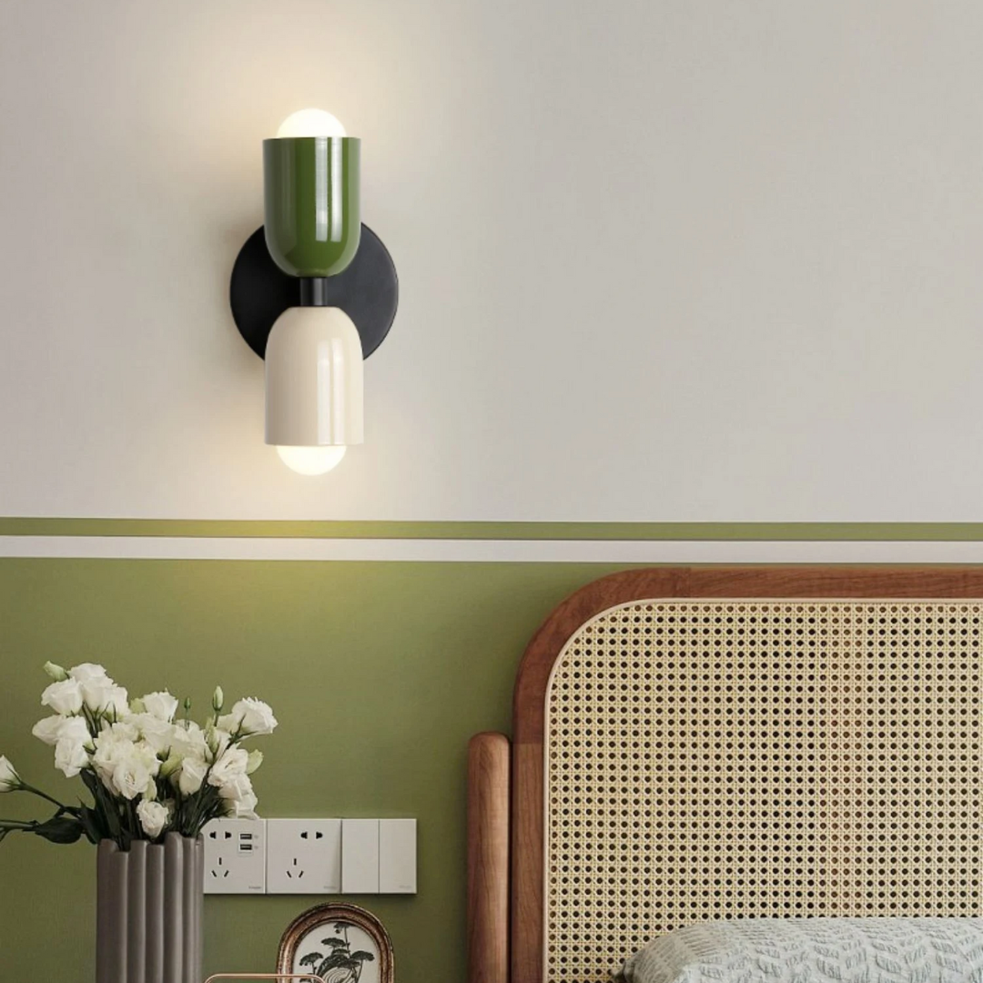 Applique Murale LED Moderne à Double Tête en Acier Inoxydable