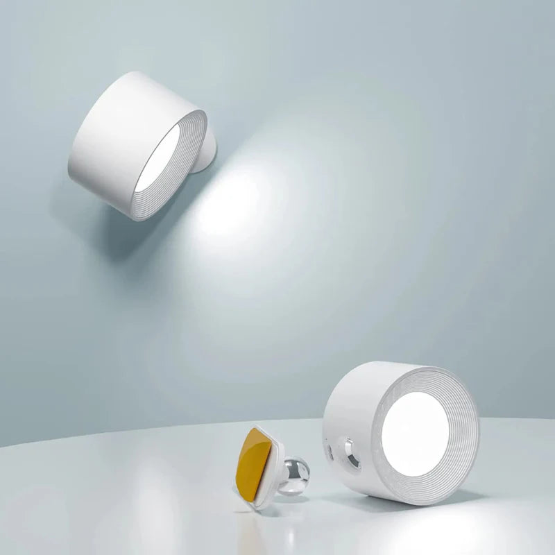 Lampe Murale Sans Fil Rechargeable à LED 360° Magnétique