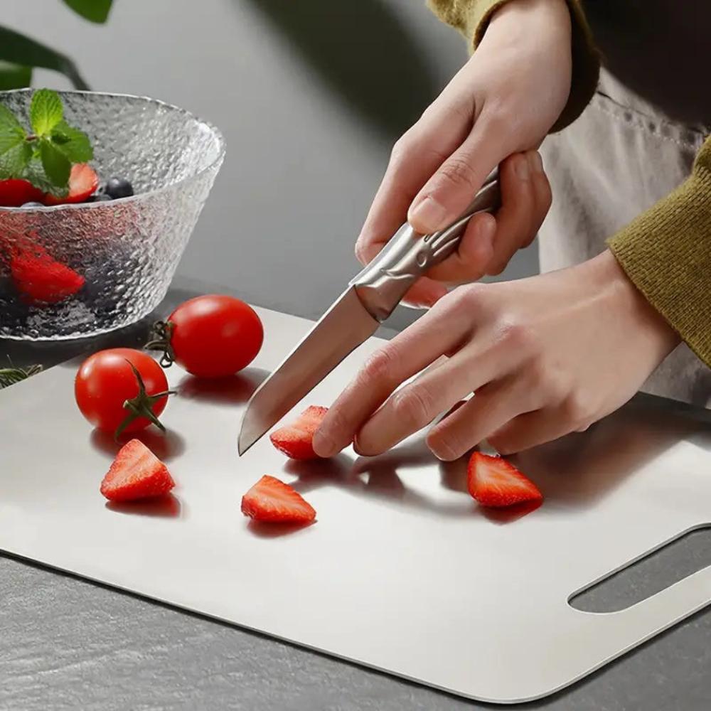 Stainless Steel Cutting Board – Antibacterial, Durable Design for the Kitchen and Food Prep Area