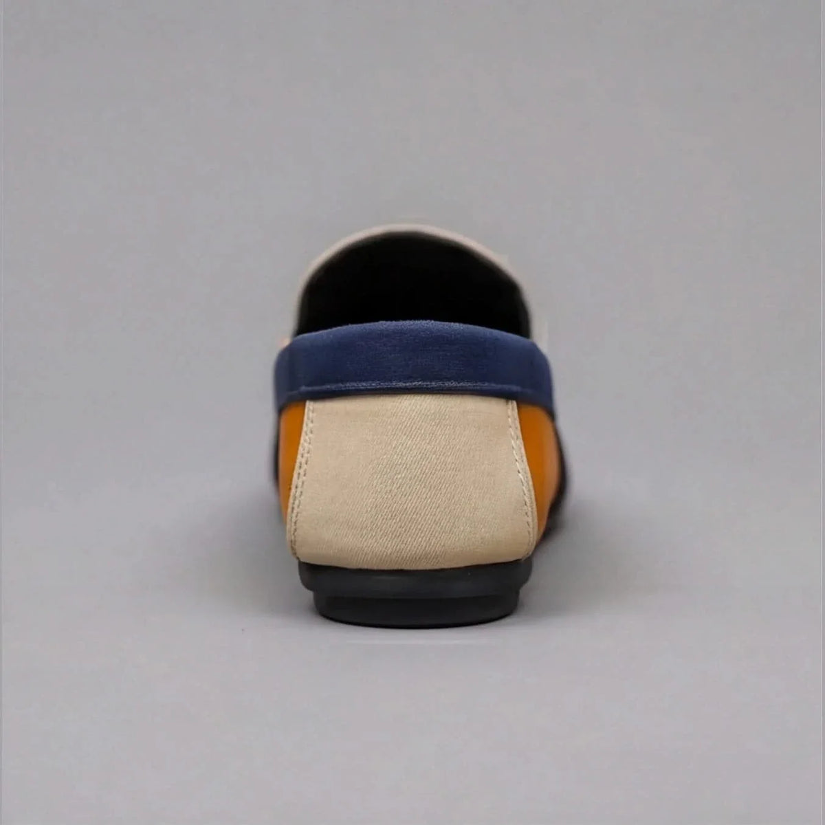 Mocassins Homme en Toile Patchwork, Semelle Confort
