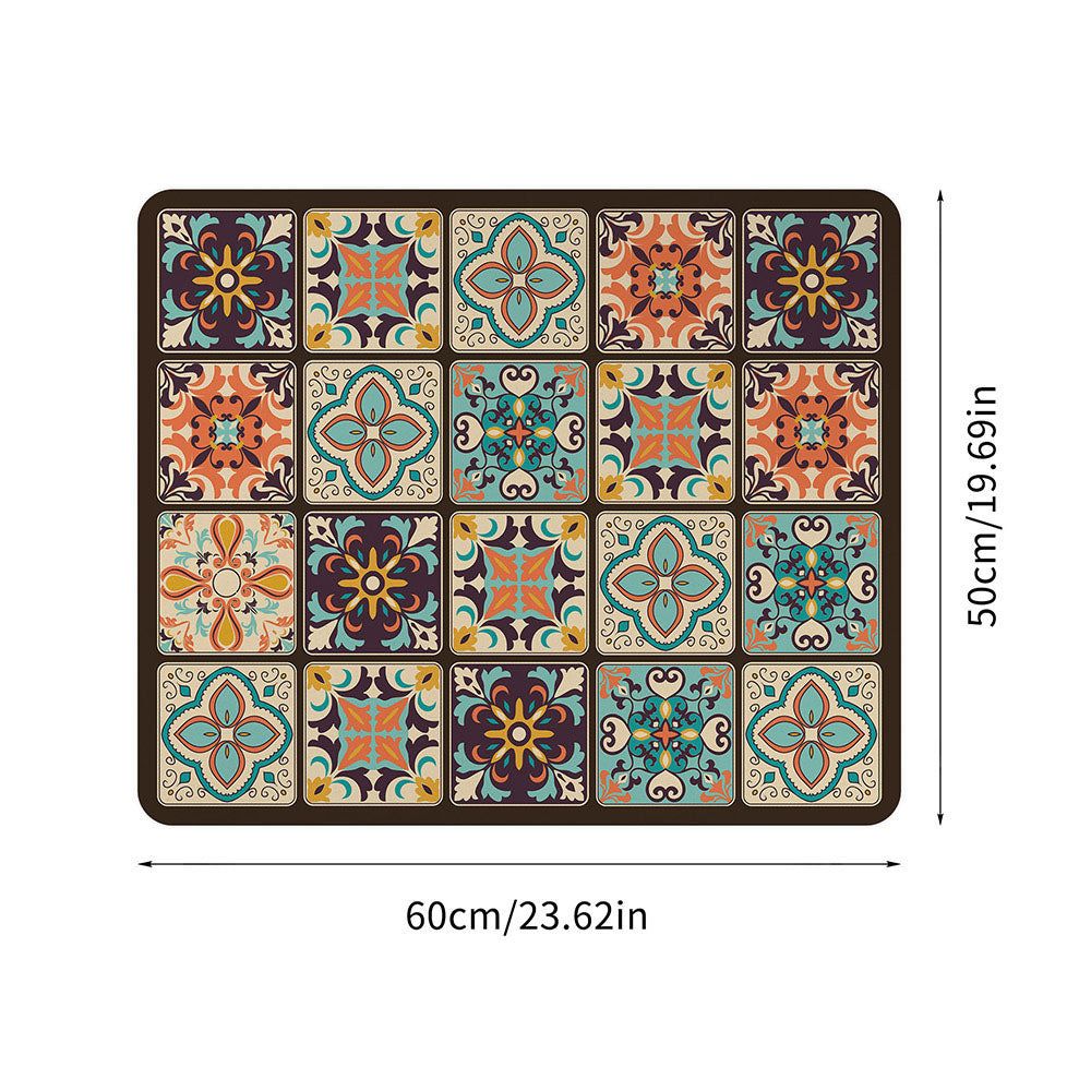 Microfiber appliance mats – Bohemian style, dust and stain protection for the kitchen or home
