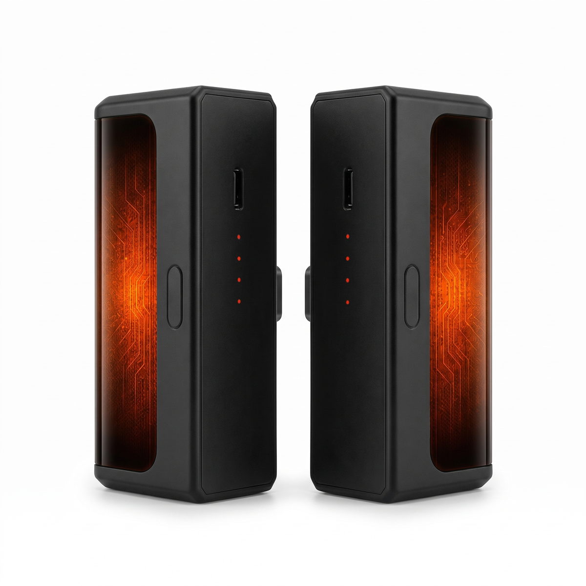 Chauffe-mains Rechargeable en Aluminium 2 Pièces - Chauffe Double Face 6000 mAh