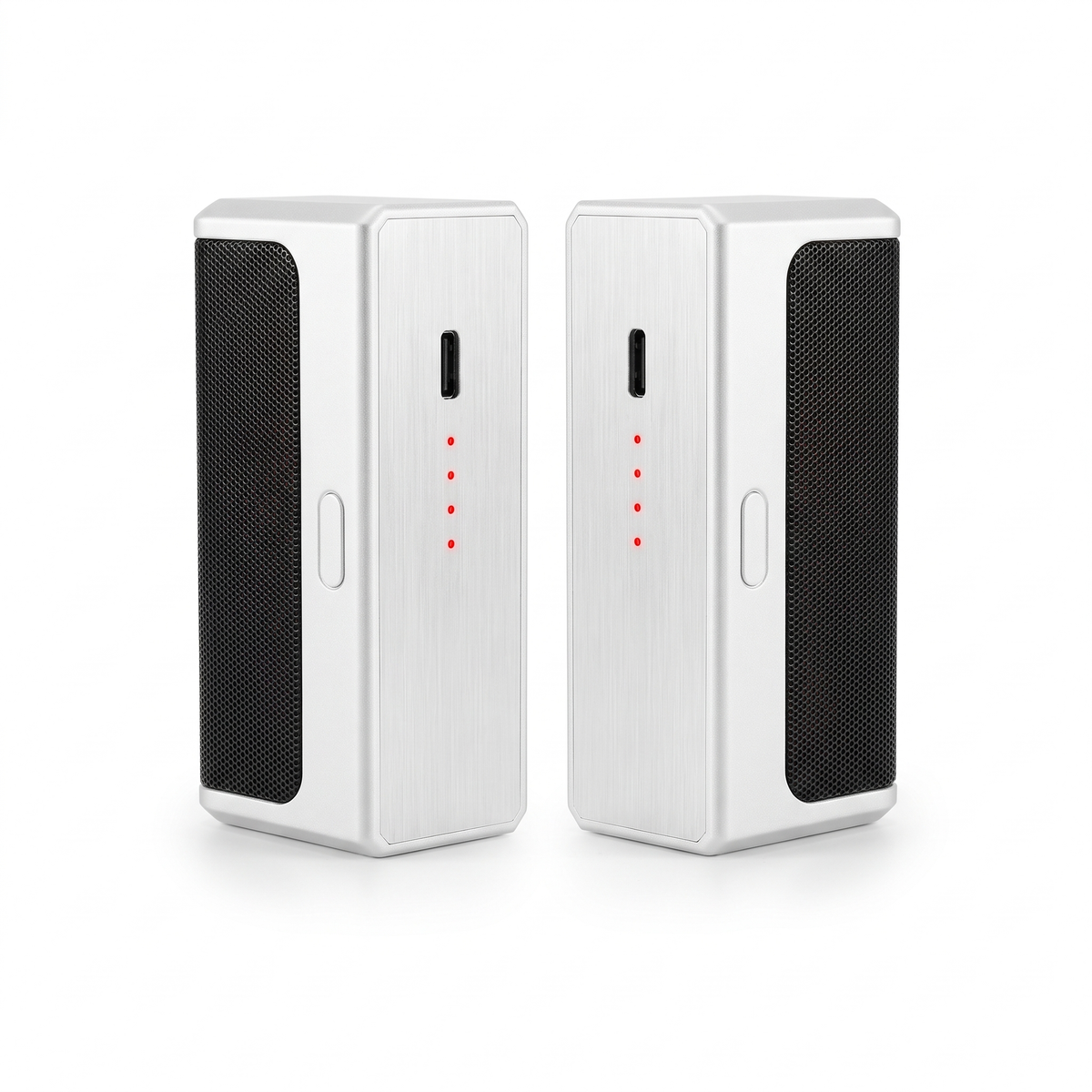 Chauffe-mains Rechargeable en Aluminium 2 Pièces - Chauffe Double Face 6000 mAh