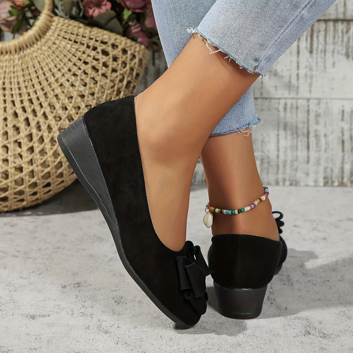 Chaussures Plates Orthopédiques Femme - Nœud Chic et Semelle Confort