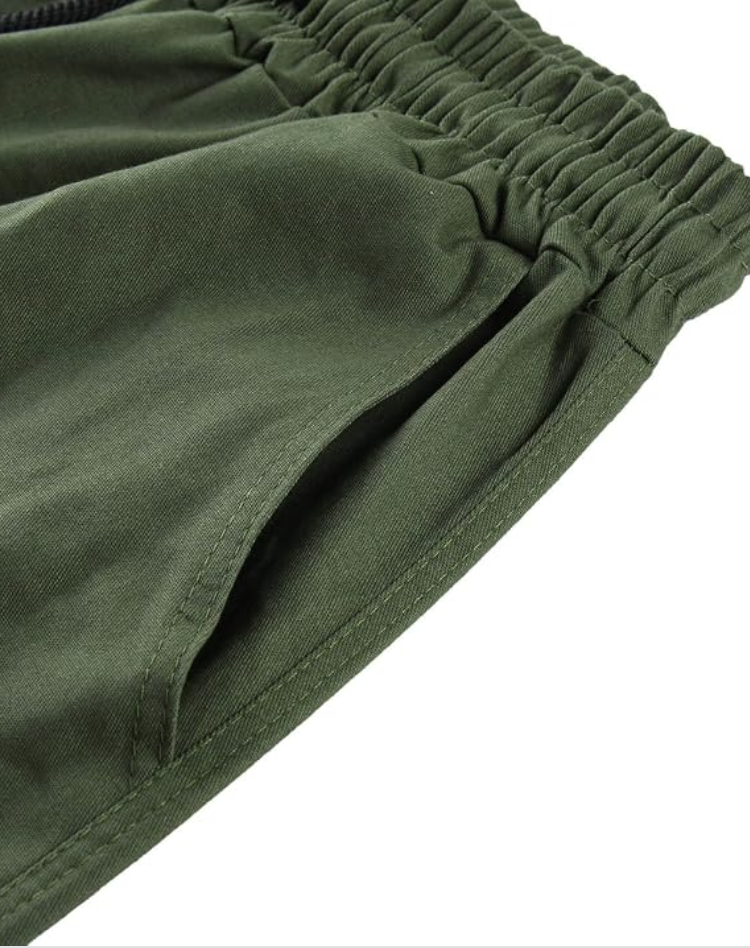 Pantalon Cargo Homme Multi-Poches Taille Ajustable