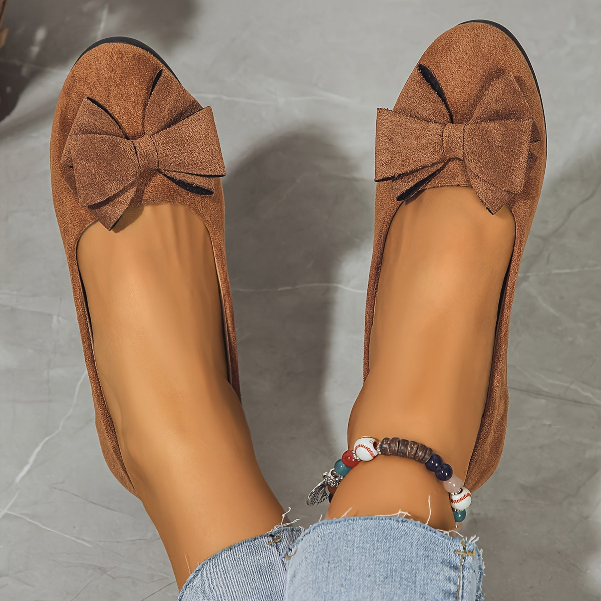 Chaussures Plates Orthopédiques Femme - Nœud Chic et Semelle Confort
