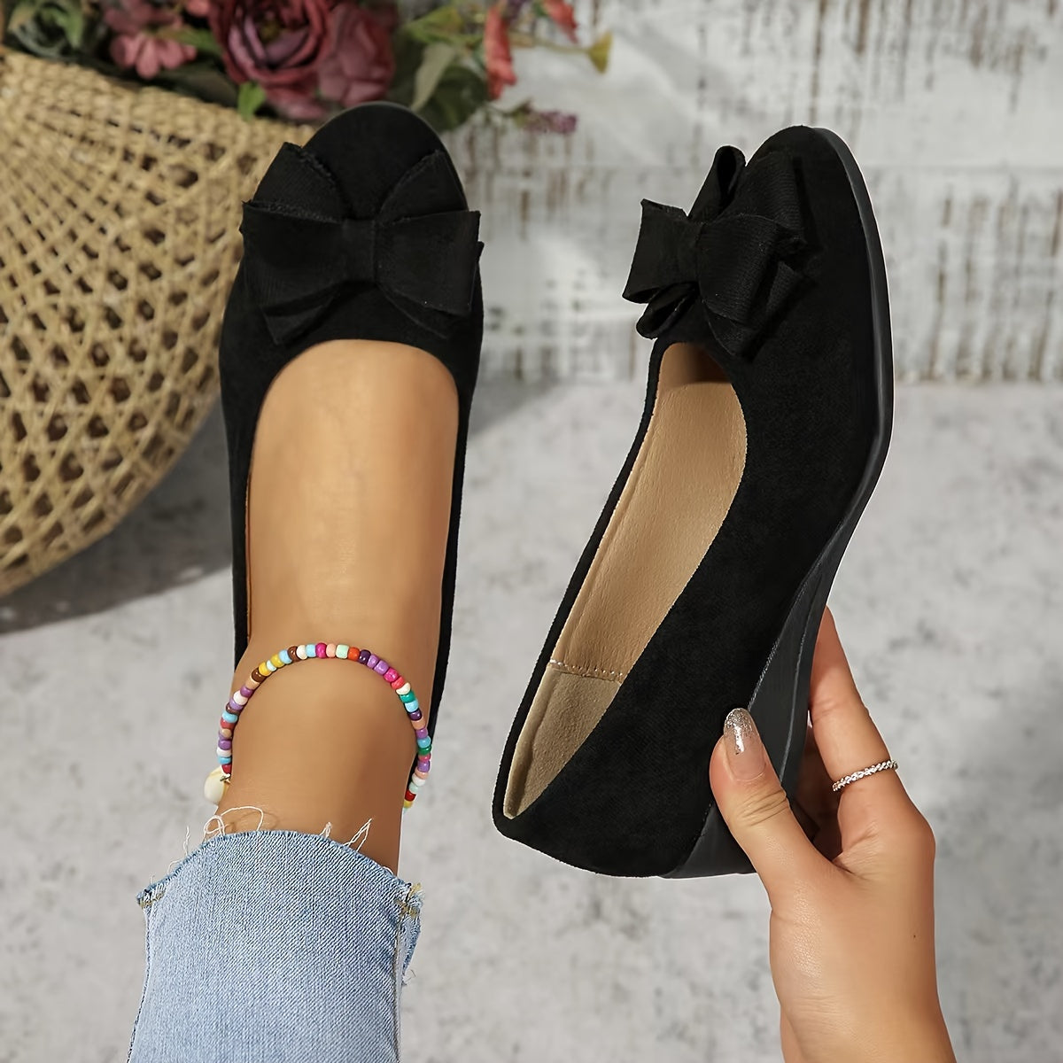 Chaussures Plates Orthopédiques Femme - Nœud Chic et Semelle Confort