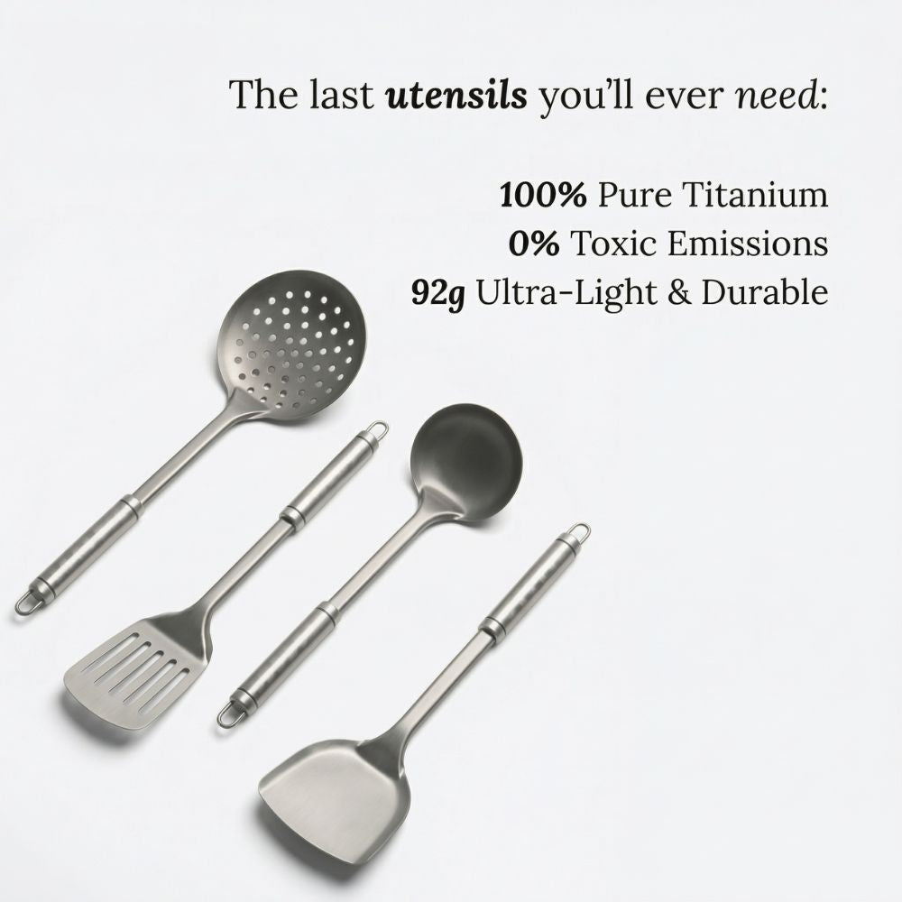 Poêle en Titane Martelé avec Spatule Offerte