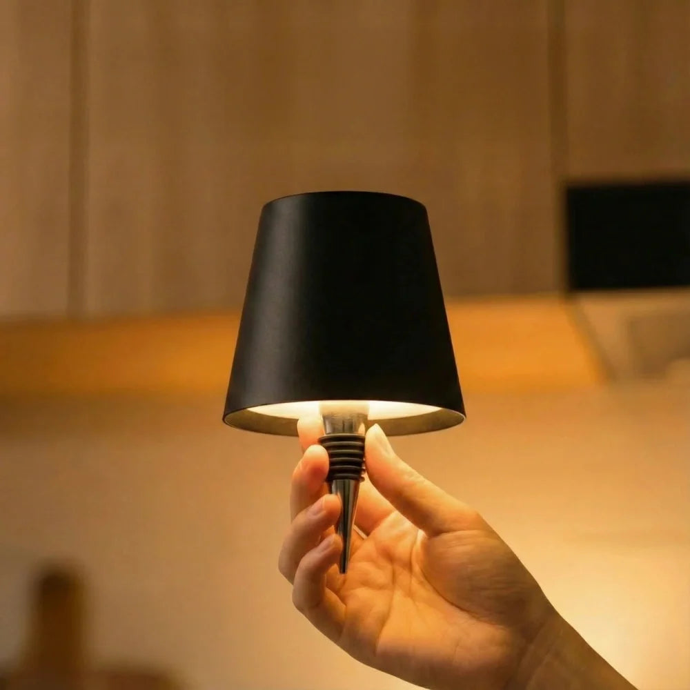 Lampe Sans Fil Rechargeable pour Bouteille - Éclairage LED 3 Tons