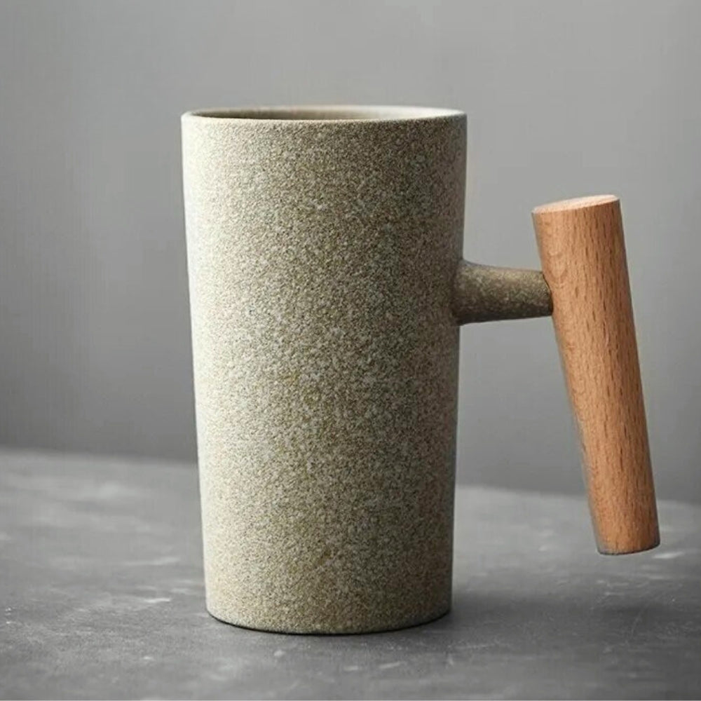 Tasse Nordic Earth – Tons naturels, céramique à motifs naturels pour le café ou le thé