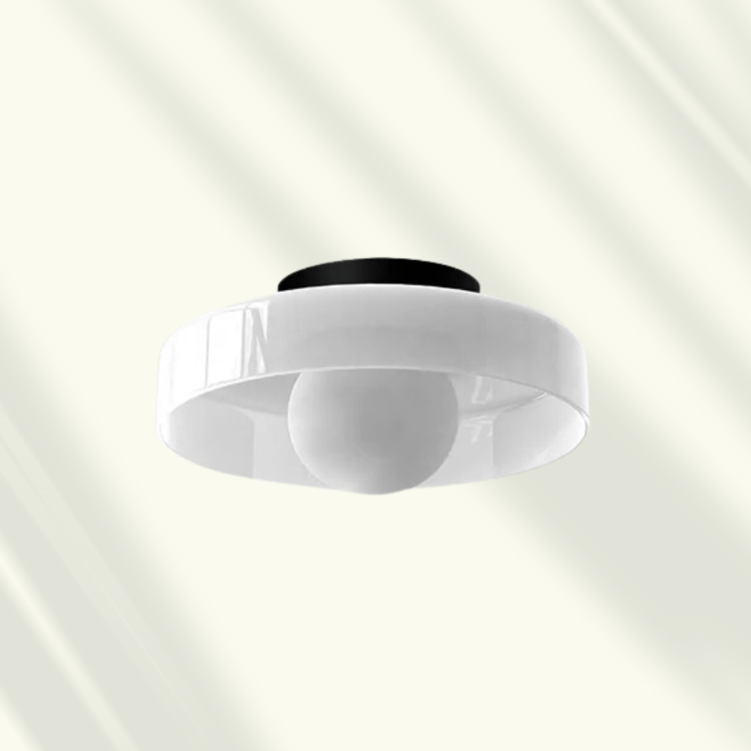 Modern LED Ceiling Light – Glass, Dimmable Lighting for the Living Room, Bedroom, or Office