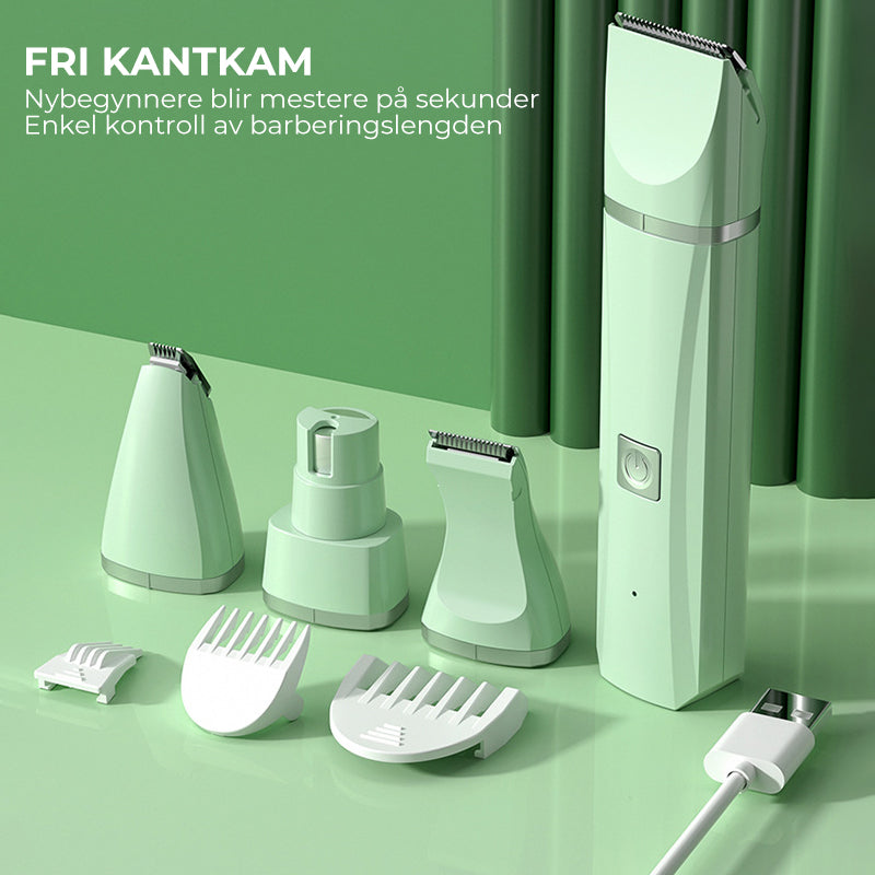 Cordless Pet Clipper – 4-in-1 Grooming Kit for Dogs and Cats with Interchangeable Accessories