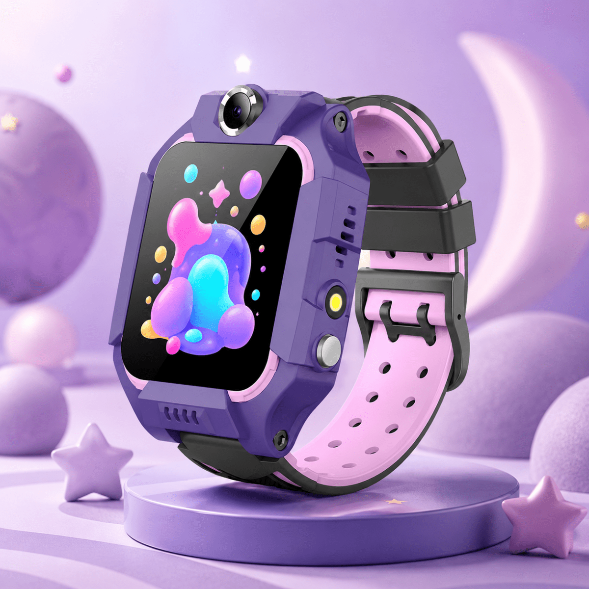 Smartwatch for Kids – Durable Plastic, GPS, and SOS Button for Safety and Communication at School and During Leisure Time