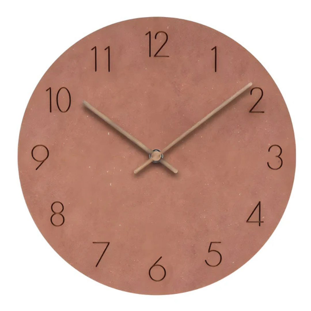 Wooden Wall Clock – Minimalist Natural Design for the Living Room or Bedroom