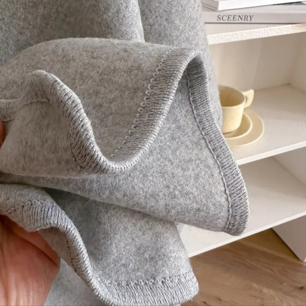 Manteau Châle Luxueux Coupe-Vent