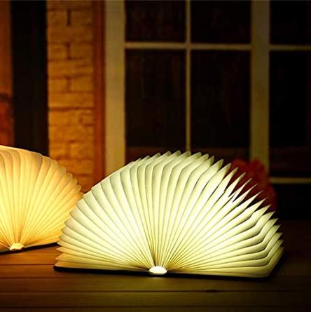 Lampe Livre LED Rechargeable en Forme de Livre Ouvert