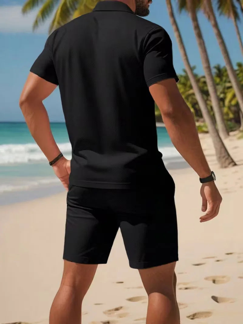 Ensemble Homme Polo et Short Léger d'Été