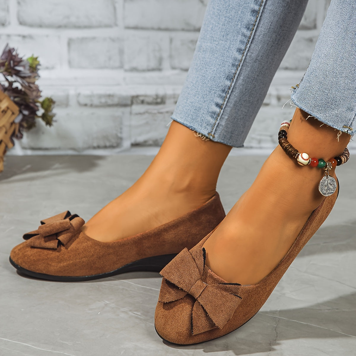Chaussures Plates Orthopédiques Femme - Nœud Chic et Semelle Confort