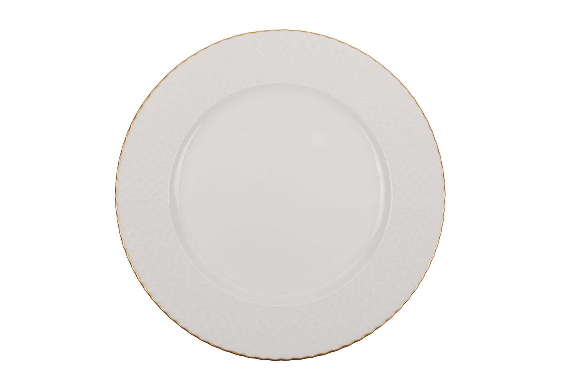 Juego de vajilla de porcelana – Blanco con detalles dorados, 24 piezas para 6 comensales, diseño moderno para la mesa del comedor