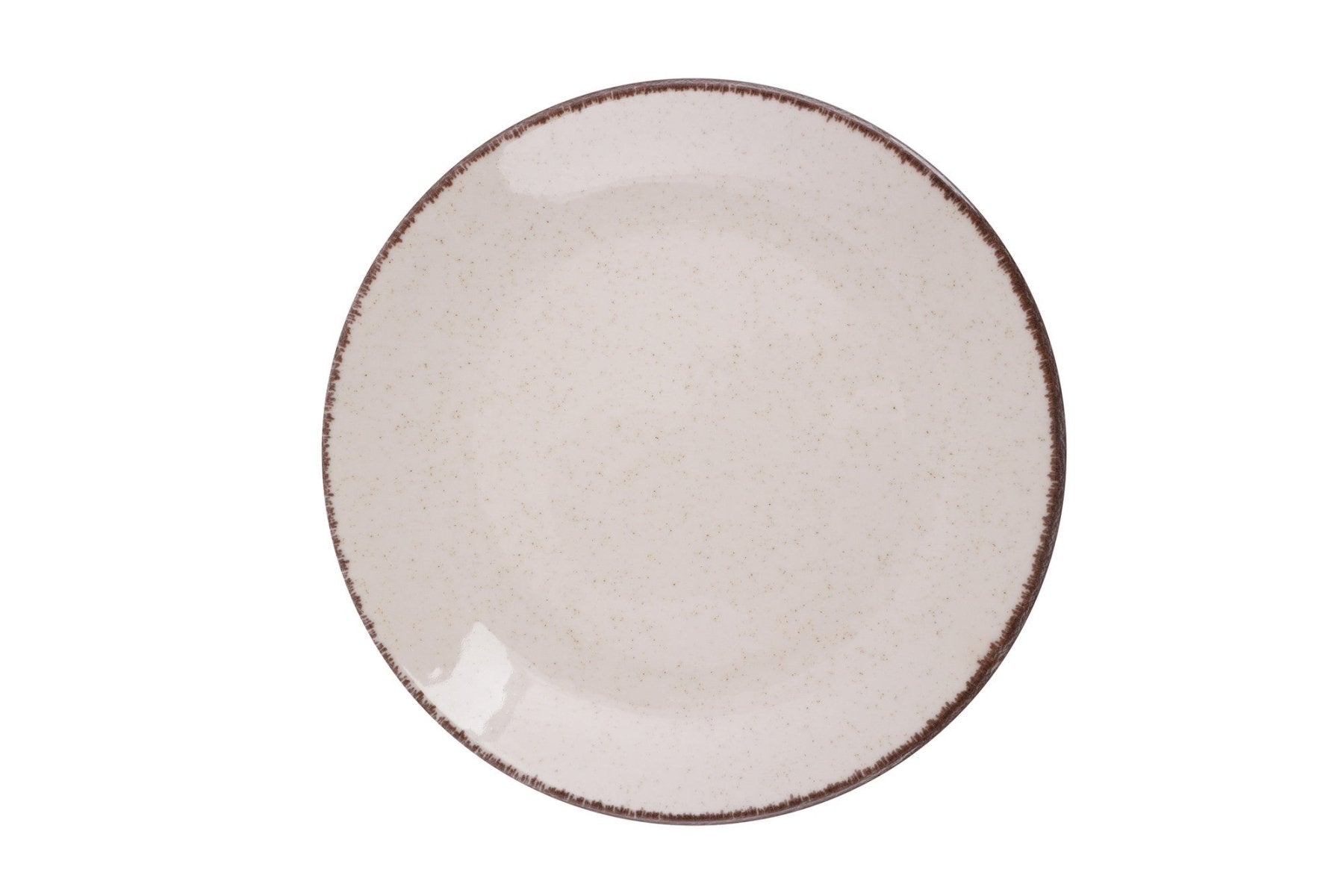 Juego de vajilla de porcelana – Color canela, diseño moderno para 6 comensales