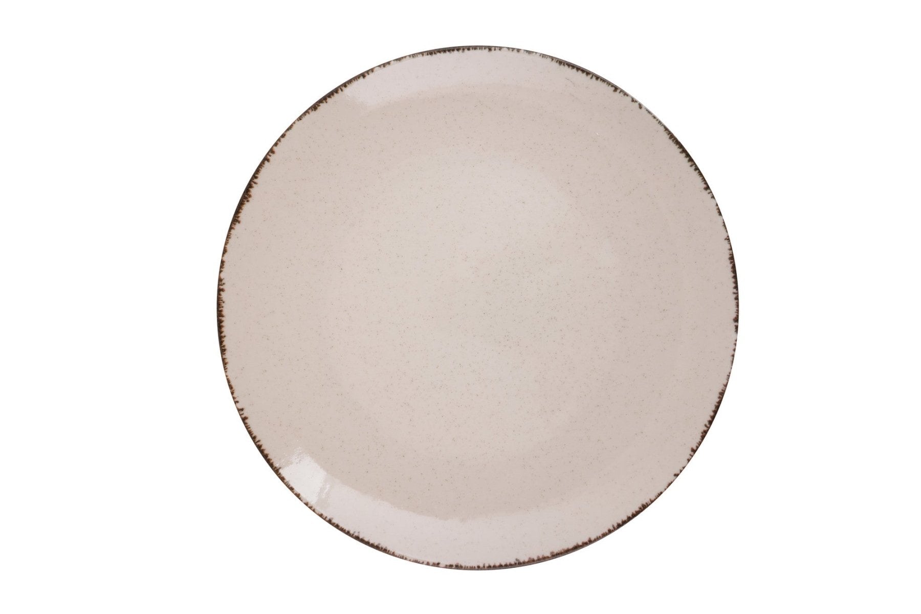Juego de vajilla de porcelana – Color canela, diseño moderno para 6 comensales