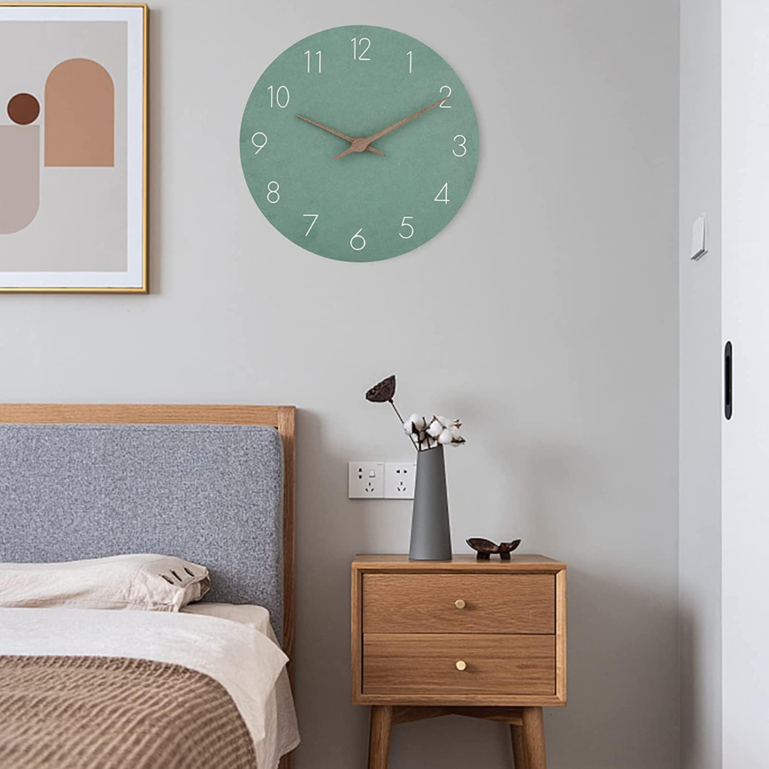 Horloge Murale en Bois – Design Minimaliste en Naturel pour Salon ou Chambre
