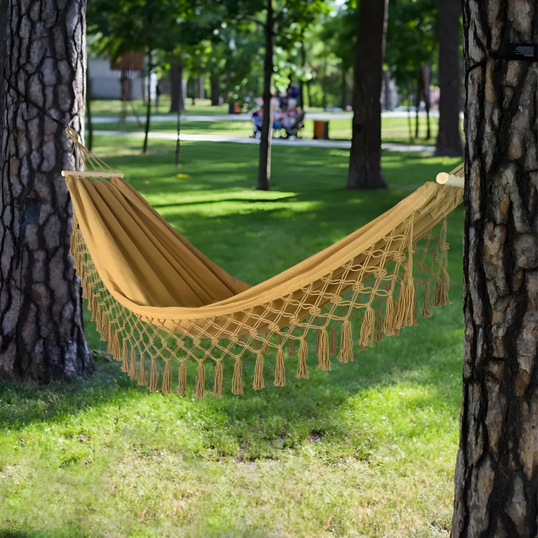 Hammock – Cotton blend, bohemian style for the garden or balcony