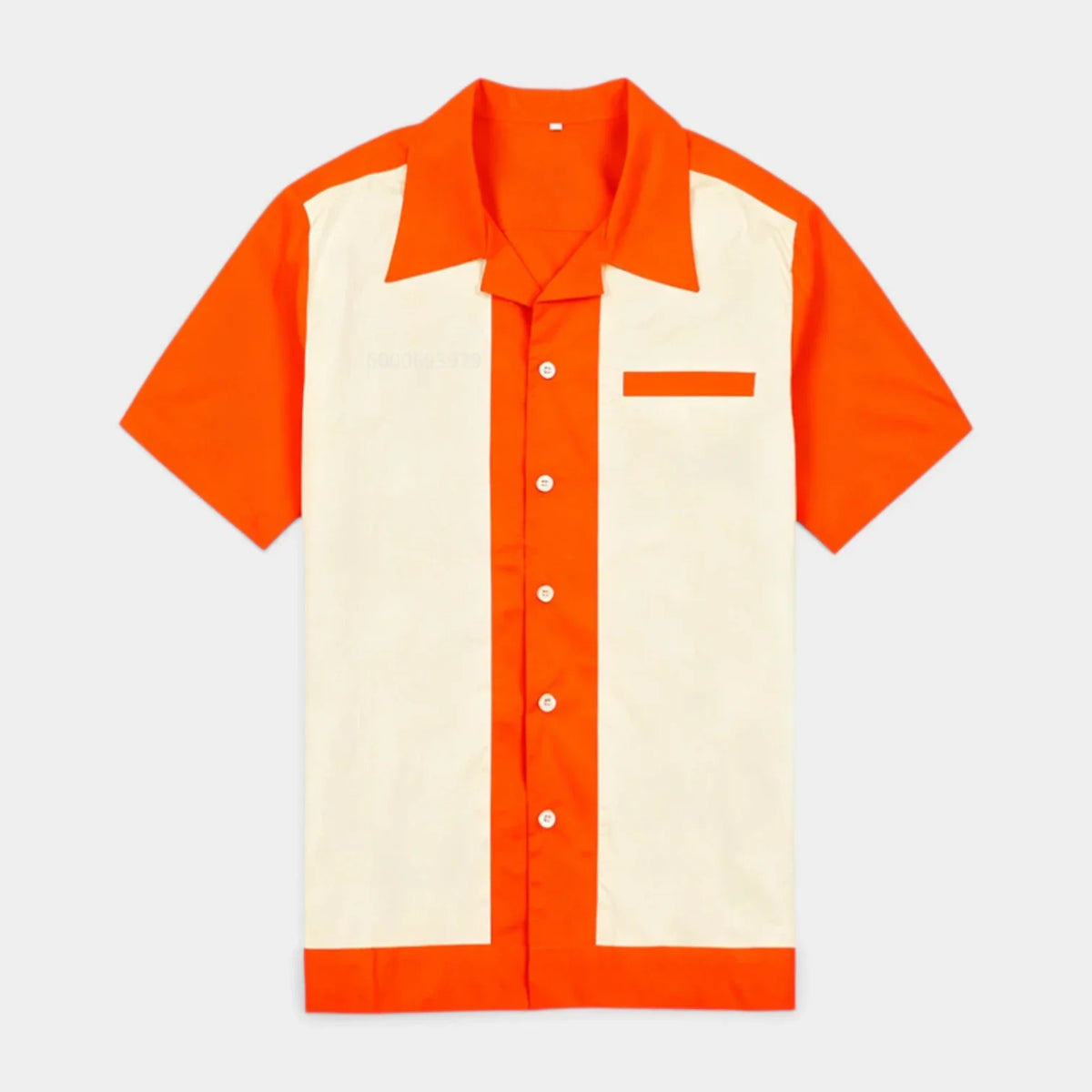 Chemise Homme Manches Courtes Col Camp à Boutons