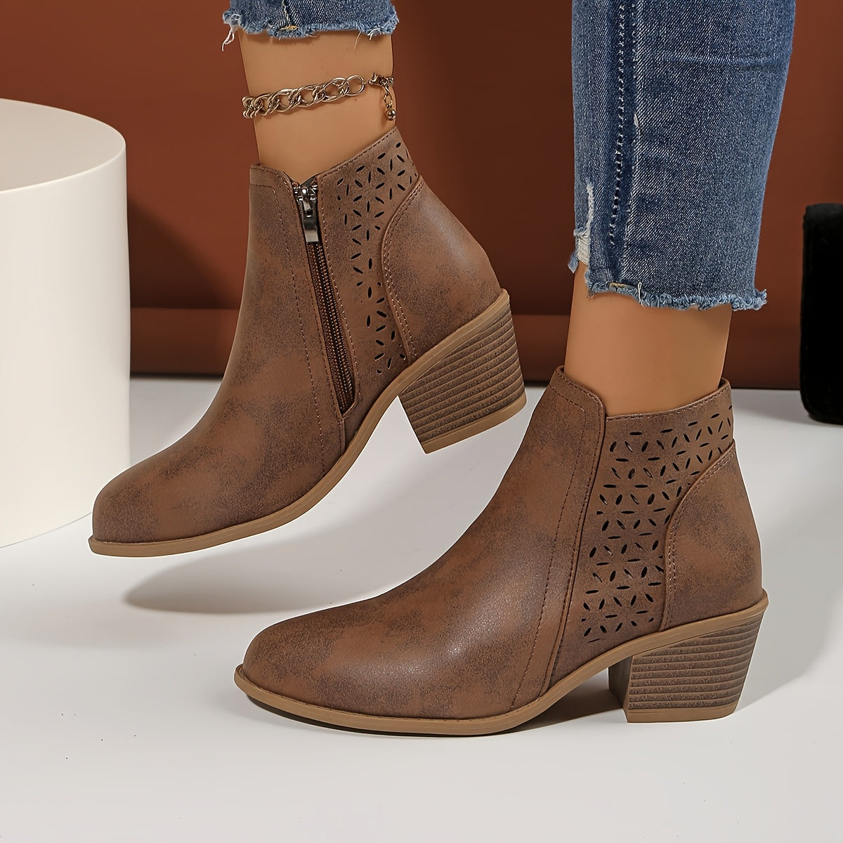 Bottines Orthopédiques Femme Confort Semelle Antidérapante