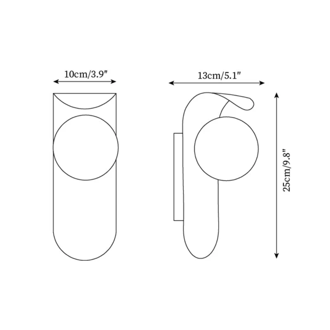 Scandinavian wall sconce – Minimalist wooden design for the living room, kitchen, or bedroom