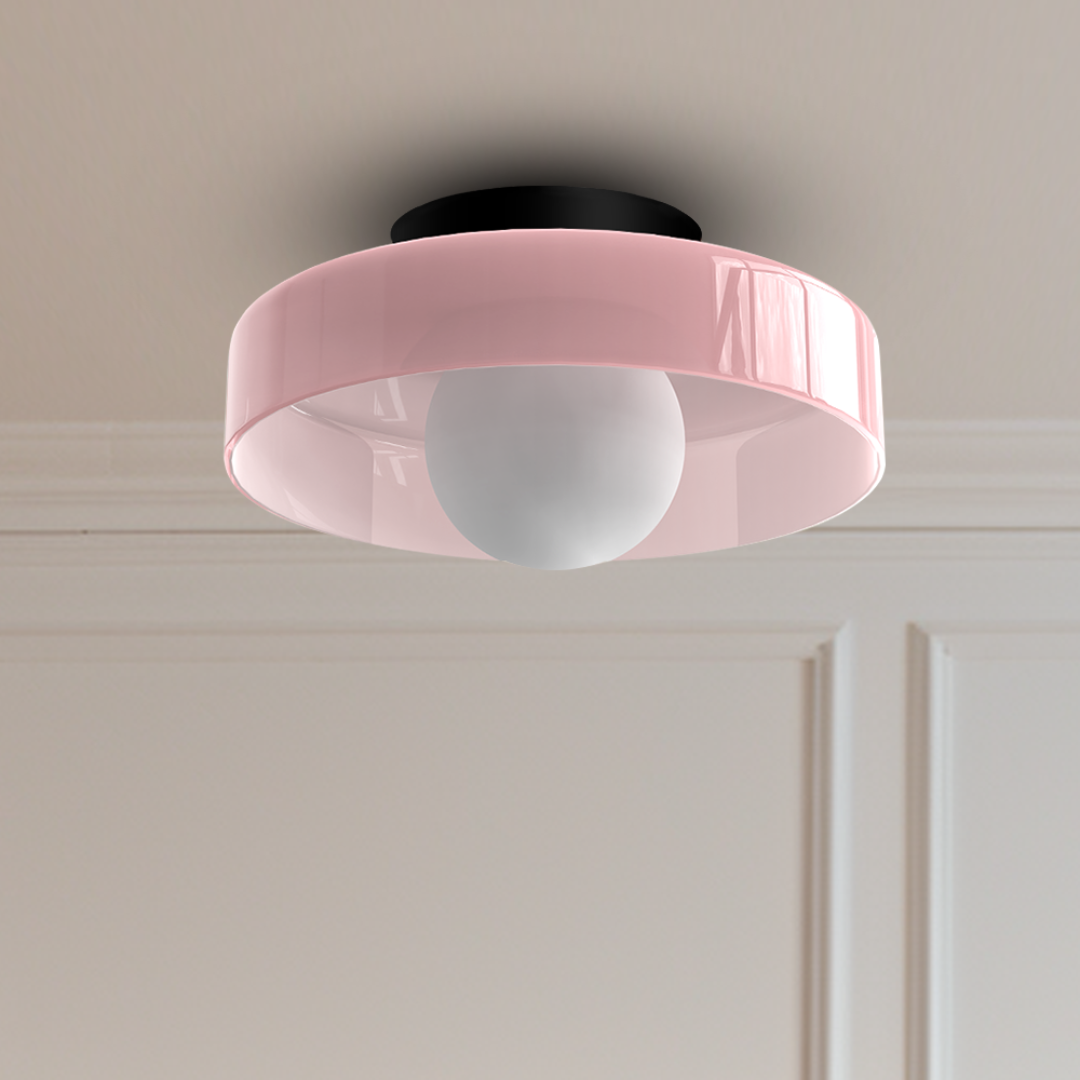 Modern LED Ceiling Light – Glass, Dimmable Lighting for the Living Room, Bedroom, or Office