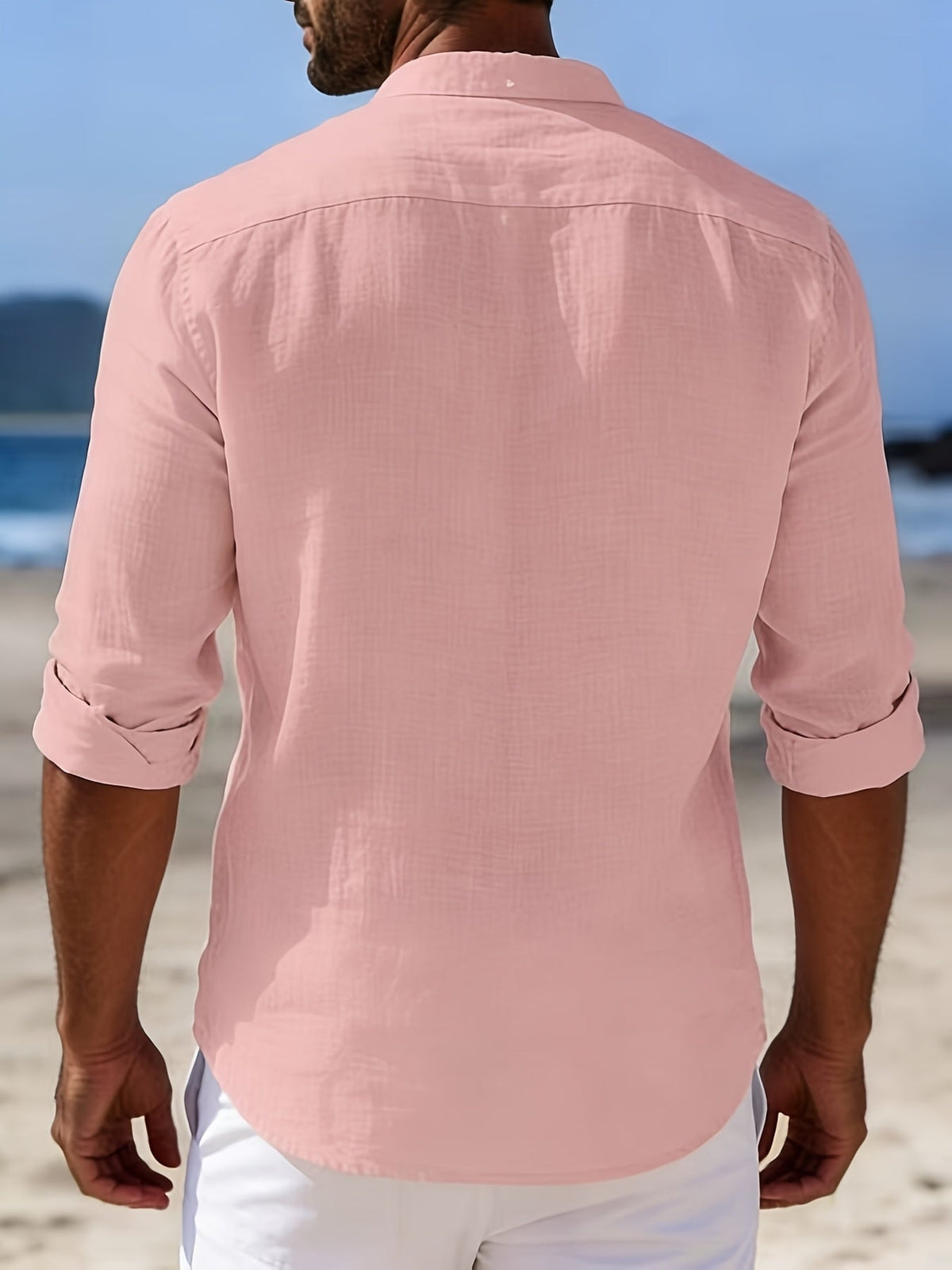 Chemise Homme Légère Manches Longues Coupe Ample Été