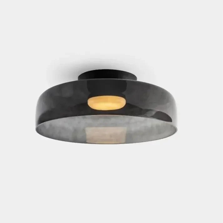 Scandinavische Glazen Plafondlamp – Modern Design met Driekleuren LED voor Eetkamer of Woonkamer