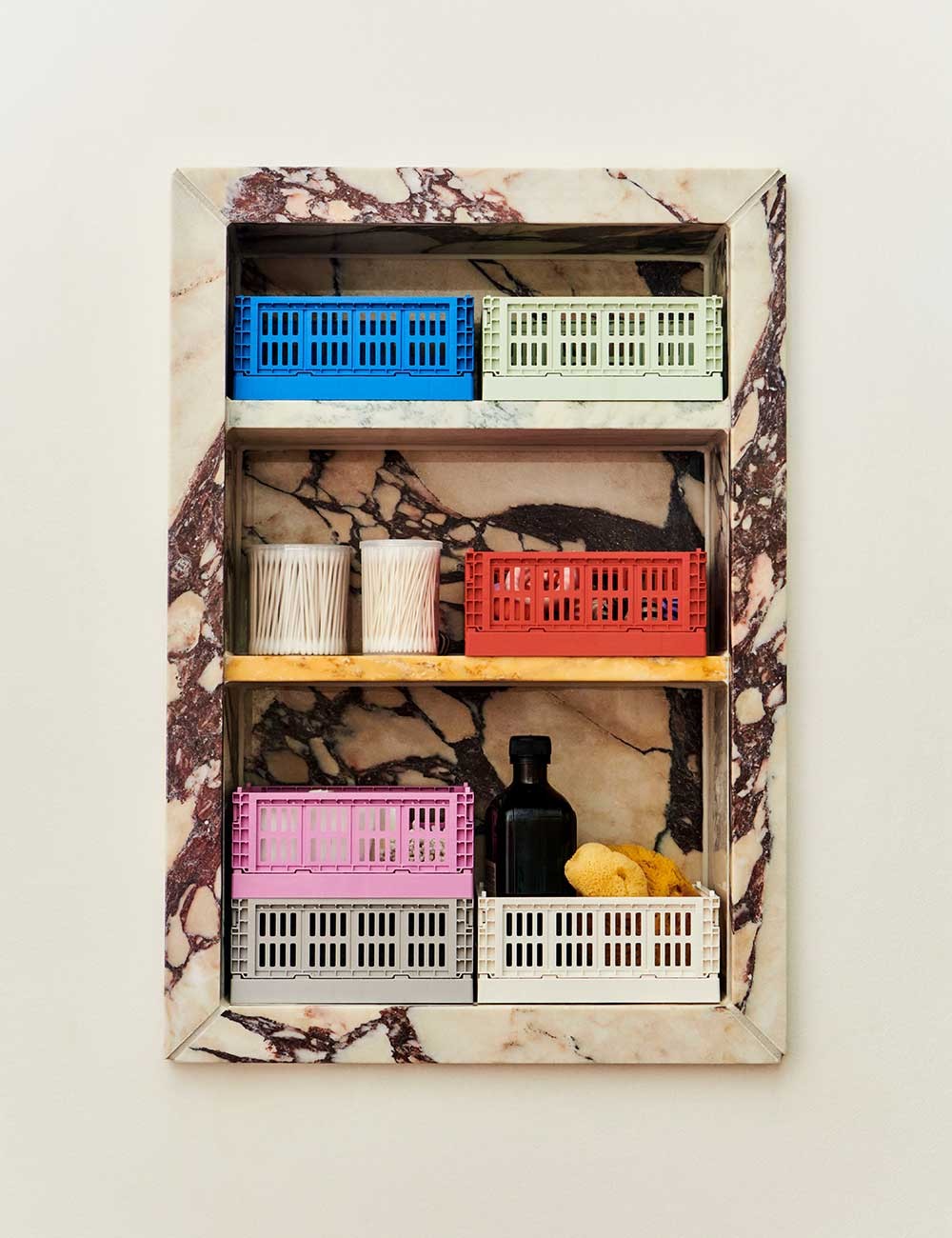 Storage Box Set – 100% Recycled Plastic, Modern Design in Various Colors for the Living Room or Bedroom