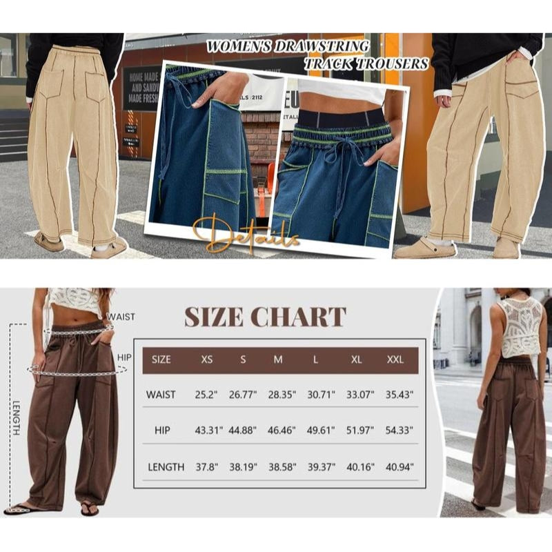 Survêtement Homme Pantalon Jogging Coupe Ample Taille Haute