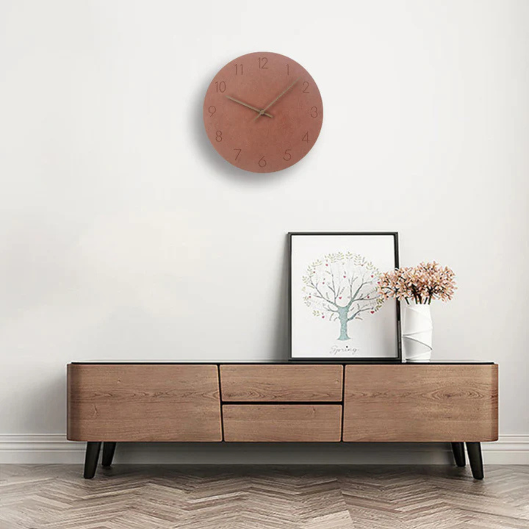 Wooden Wall Clock – Minimalist Natural Design for the Living Room or Bedroom
