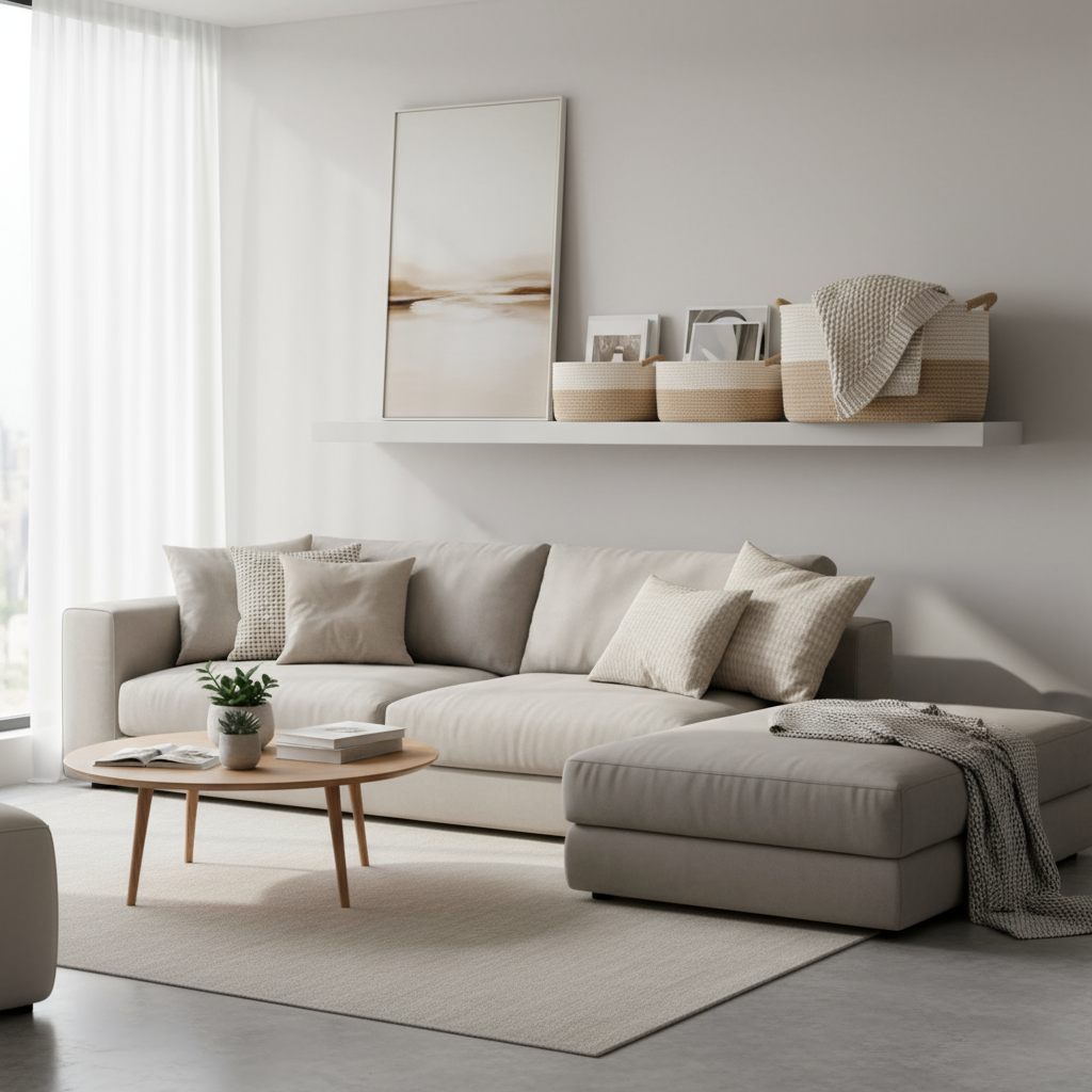 Gevlochten Opbergmand – Katoenen Touw, Natuurlijk Beige voor Badkamer of Kinderkamer Decoratie