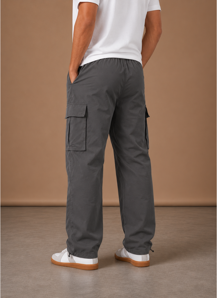 Halric | Men's Cargo Relaxed Utility Straight-Leg Trousers
