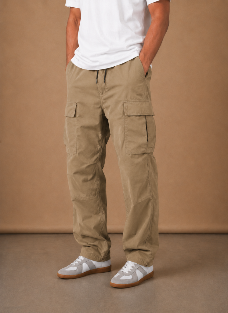 Halric | Men's Cargo Relaxed Utility Straight-Leg Trousers